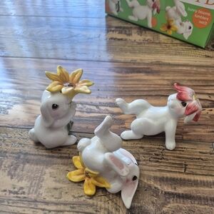 Fitz And Floyd Bunny Blooms Tumblers Set Of Three